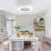 Hodari 20" Bladeless White Smart RGB Ceiling Fan With LED Lights And Remote Control