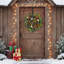 Couronne de Noël pour porte d'entrée, couronne de champagne or de 20 pouces avec ornements en boule, décoration de couronne de Noël de l'Action de grâce-886796393