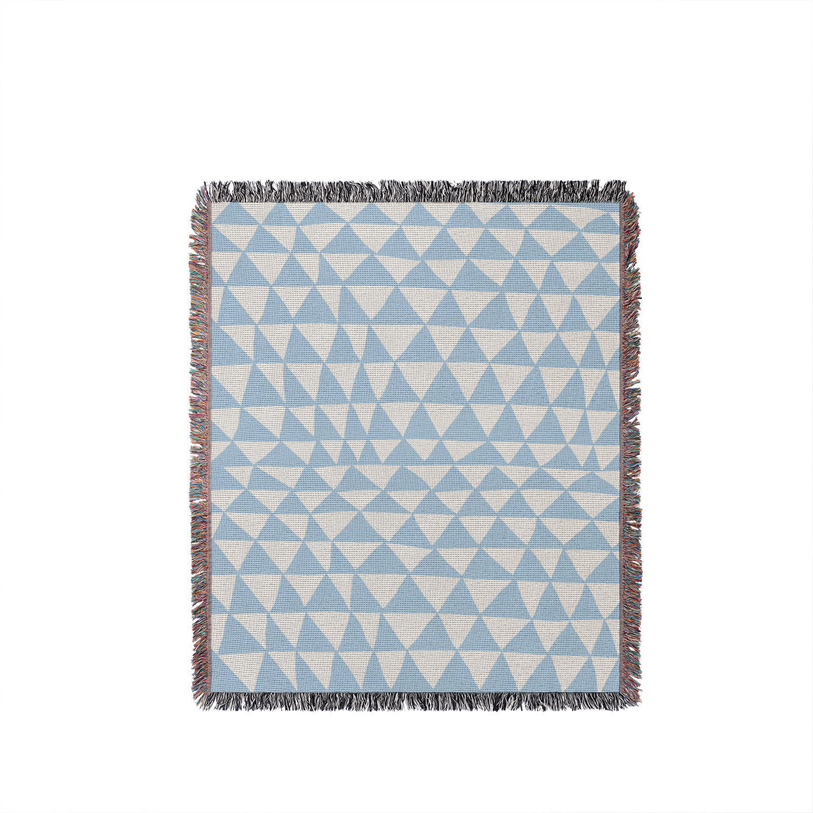 Kelia Cotton Throw Blanket, 50" x 60" – Throw, Sky Blue