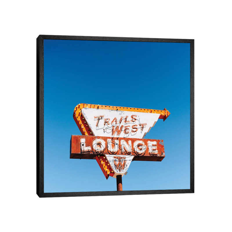 Trails West Lounge by Bethany Young - Print on Canvas, Black Framed, 93.98cm H x 93.98cm W x 3.81cm D