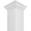 Colonne carrée classique en PVC lisse non effilée Craftsman, base standard et base standard-118304944-118304966