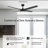 Burslem 56'' Indoor / Outdoor Ceiling Fan with Light and Remote, Color Changing LED, 6-Speed, 4-Blade, Quiet DC Motor – Matte Black-167922983-167922978
