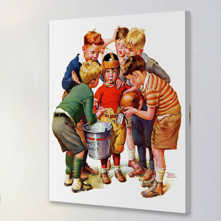 You Can Be the Water Boy! par Frances Hunter Tipton, reproduction sur toile tendue, H 29 po x l 24 po x P 1,5 po