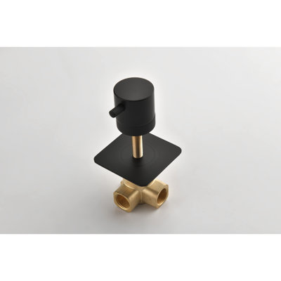High Flow Shower Valve - 3/4" Cast Metal With Adjustable Brass Handle And Consistent Appearance For Extra Precise Control