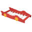 Lit de voiture de course rouge simple avec construction et roues, décorant votre chambre à coucher avec élégance, support de lattes, améliorant la fonctionnalité-537561850