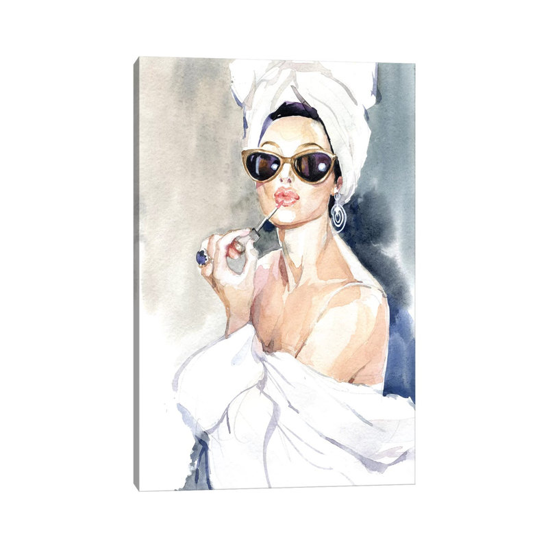 Avant le miroir de Marina Ignatova - reproduction d'art, H 60 po x l 40po x P 1,5 po, Toile tendue, Pas de tapis