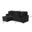 Canapé modulaire moelleux avec canapé-lit en tissu de velours-121104462