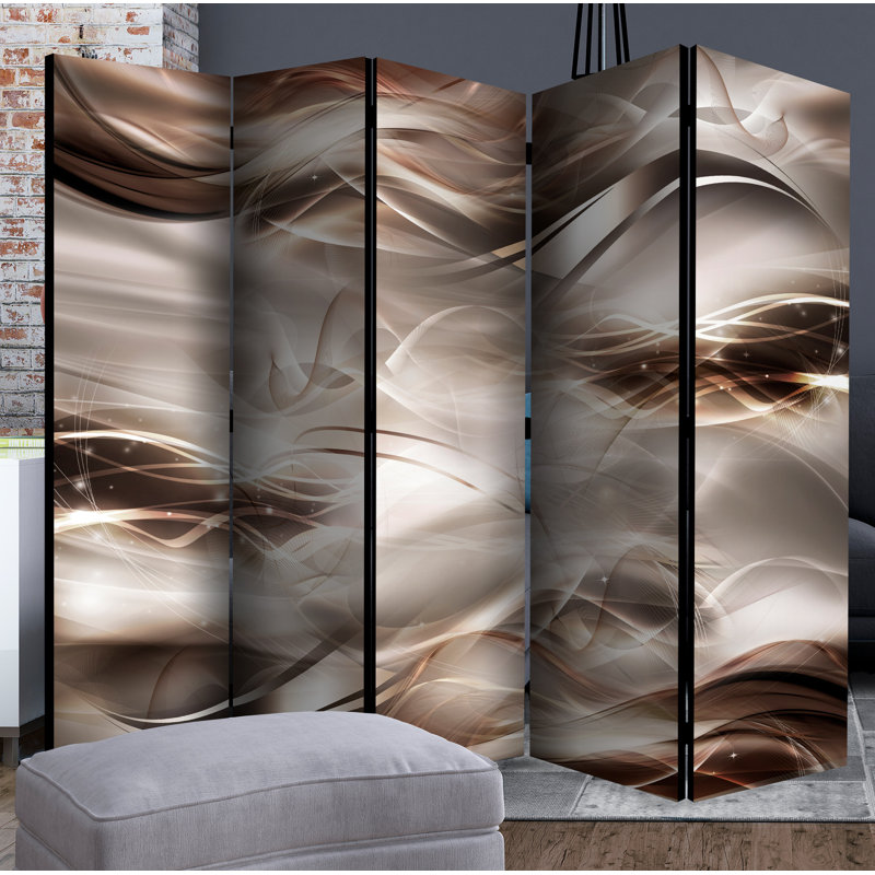 Kersam 172cm H Folding Room Divider, 3