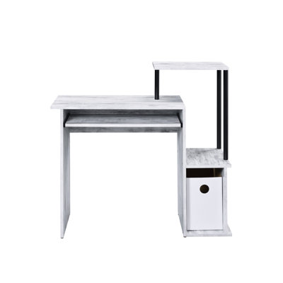 Bureau d'ordinateur Lyphre avec surface de travail spacieuse et fabrication robuste, parfait pour le bureau à domicile et les zones d'étude.