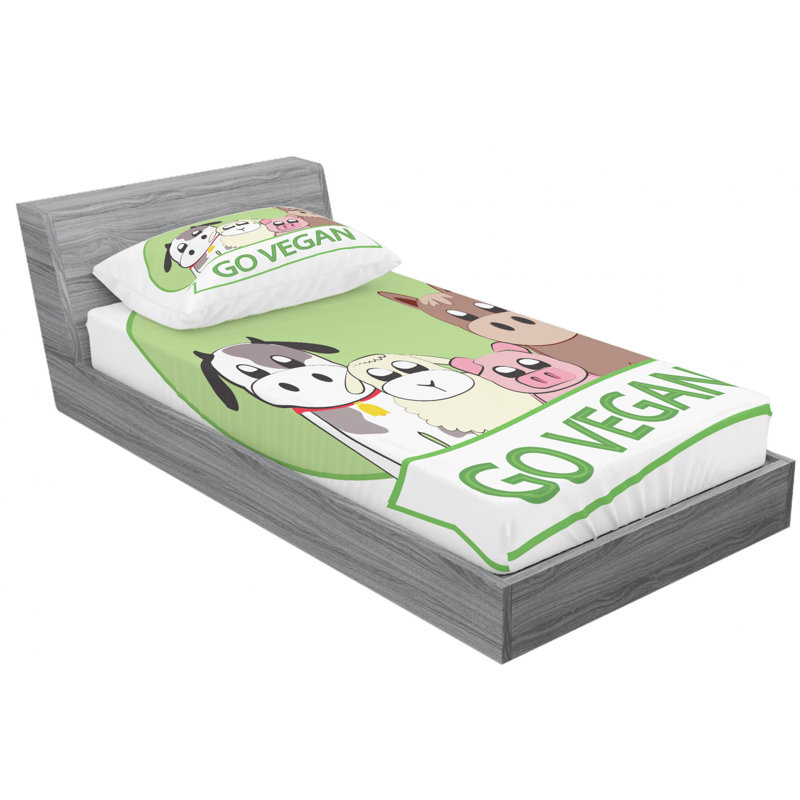 Microfiber Sheet Set, Twin Sheet Set with Fitted Sheet