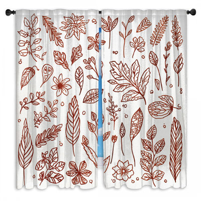 Rideaux de fenêtre Botanical Leaf