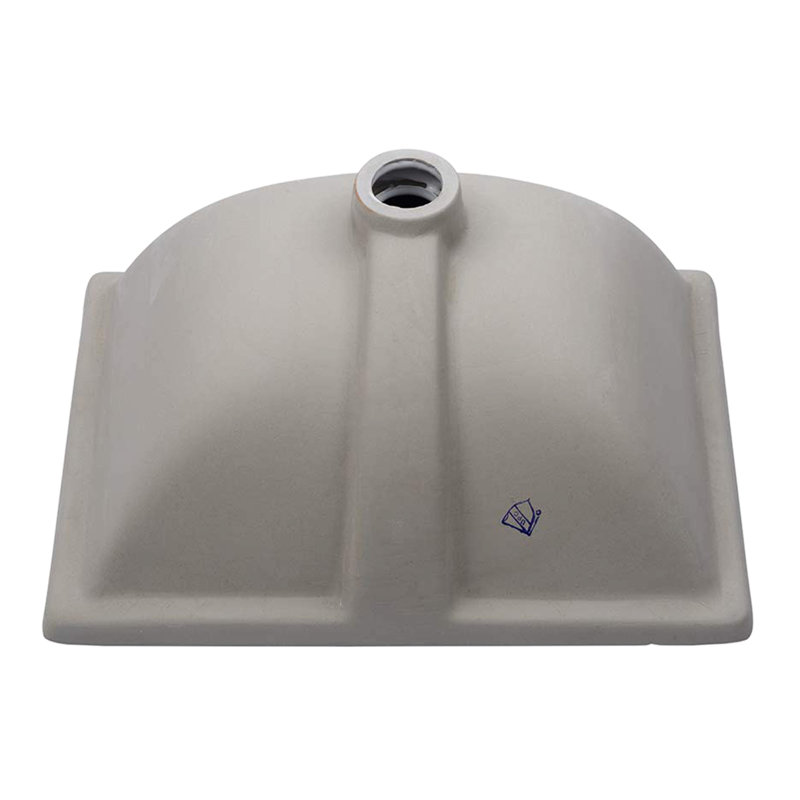 White Ceramic Rectangular Undermount Sink With Overflow - 18.5"X13.5", Modern Design, Stain For Different Areas Bathroom 18.5"X13.5" Undermount, Various Uses