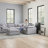 6-Piece 110" L-Shaped Sectional Sofa with Ottoman-147616811