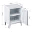 Armoire de rangement à 2 tablettes