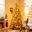  Sapin de Noël artificiel avec charnières de 6,5 pi pré-éclairé avec charnière 578-51940620