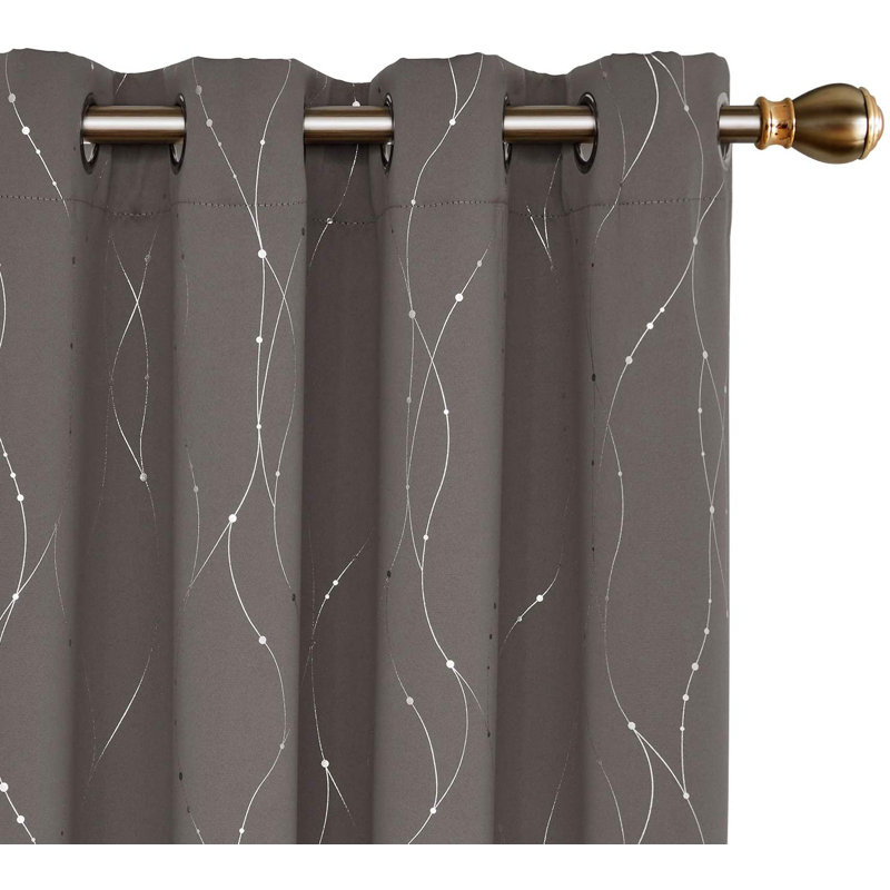 Cohmer Room Darkening Curtain Pair, 52" W x 84" L, Taupe