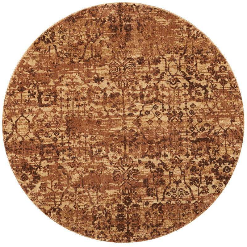 Tapis latte, Rond 5 pi 6 po