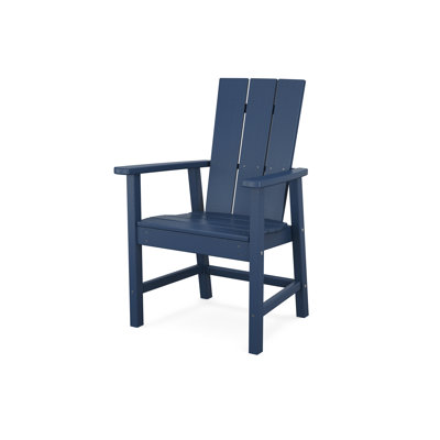 Modern Slatted Outdoor Dining Armchair