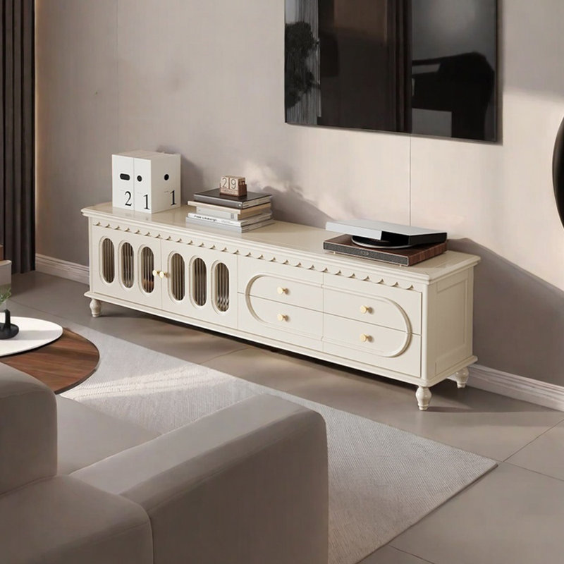 Meuble télé Modern Minimalist, H 21,85 po x l 78,74 po x P 16,53 po