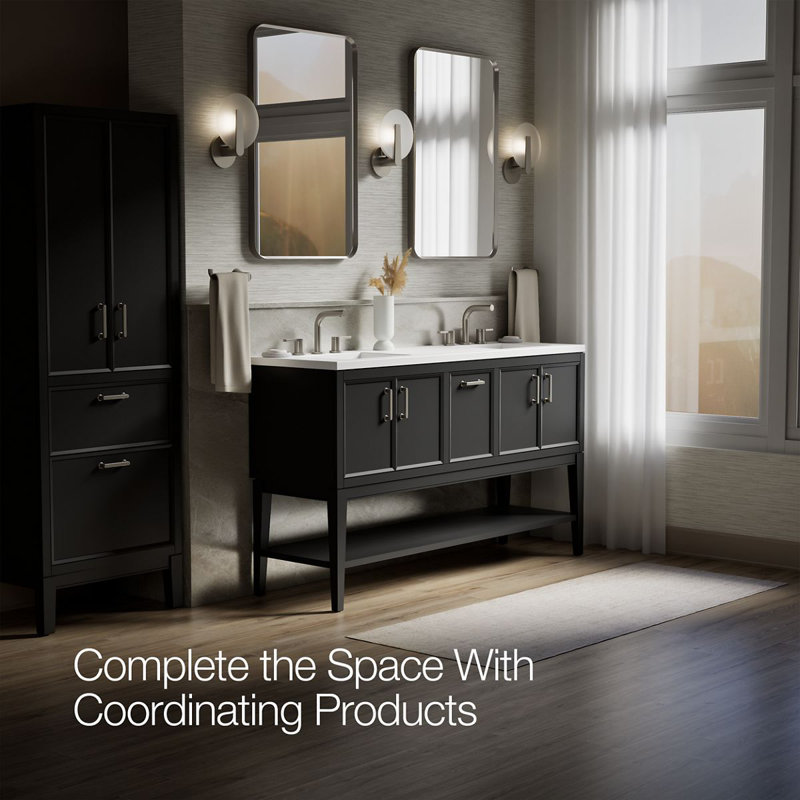 Winnow 60-In Bathroom Vanity Set, Slate Gray
