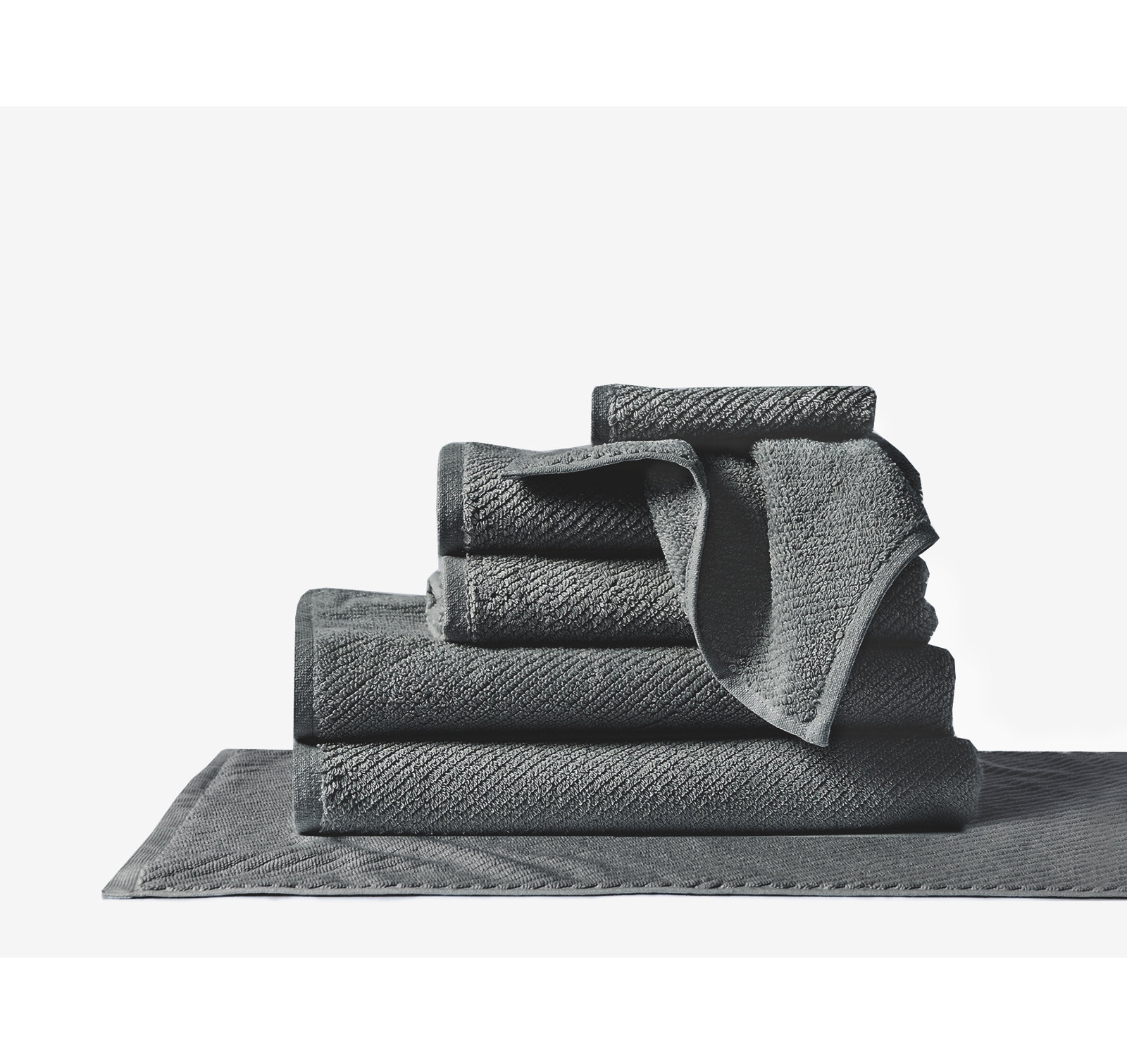 Air Weight Organic Cotton Towel Set, Shadow