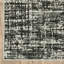 Tapis d'extérieur abstrait beige et noir 5 pi x 7 pi résistant aux taches