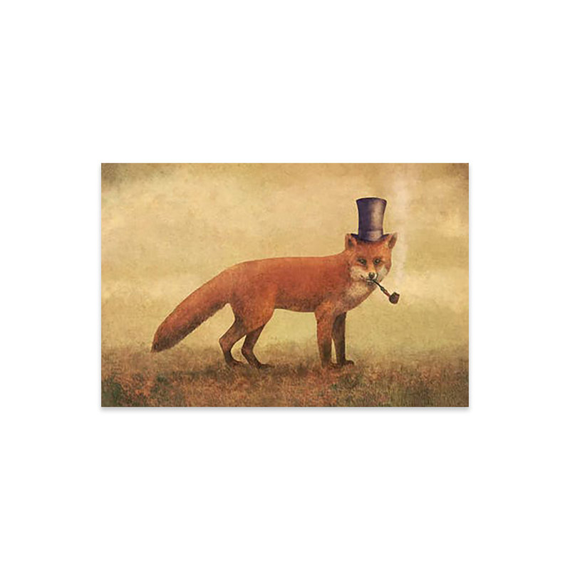 «Crazy Like a Fox» par Terry Fan - impression non encadrée, H 24 po x l 32 po x P 0,25 po