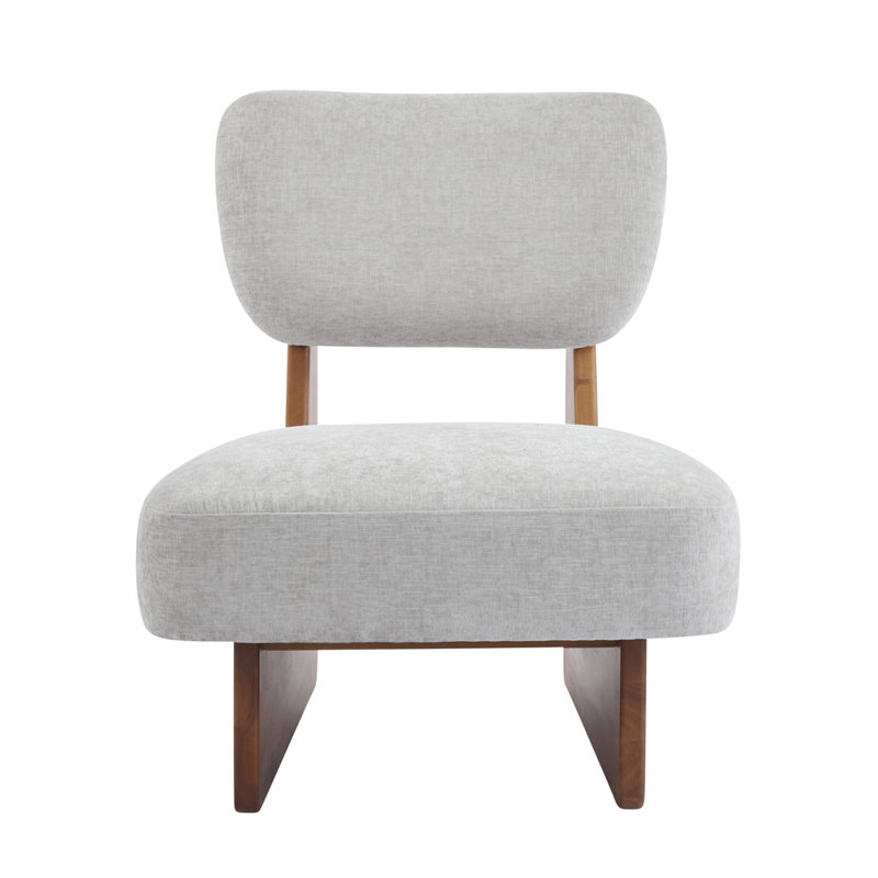 [Lot de 2] Fauteuil lounge moderne, Dark Brown Polyester, Black
