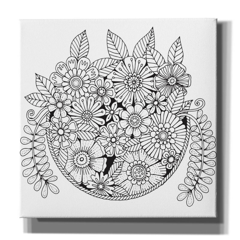 «Spilling Over» par Hello Angel, art mural sur toile, H 37 po x l 37 po x P 1,5 po