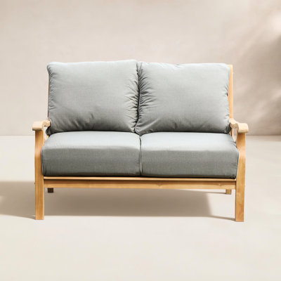 Malena 52" Teak Patio Loveseat