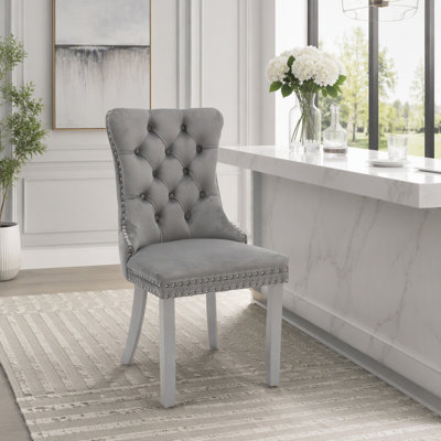 Chaise de salle à manger rembourrée moderne