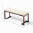 Elegant Pelican Bench With Boucle Cover - Cream White Bedroom Furniture Upholstered Pearl White, Stylish