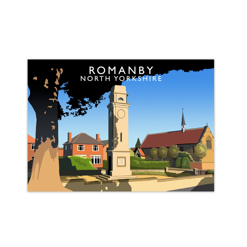 Romanby North Yorkshire by Richard O'Neill - Print, 59.4cm H x 84.1cm W x 3cm D, Unframed