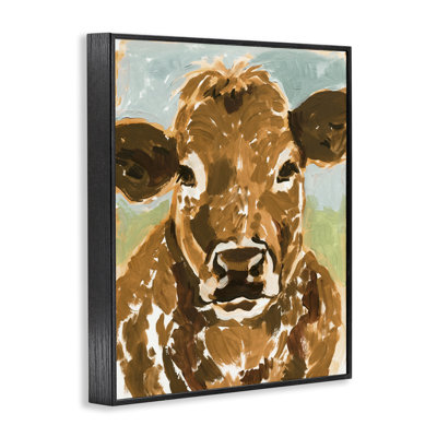 Vache tachetée noire encadrée par Victoria Barnes