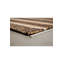 Djahe Striped Area Rug in Brown/White