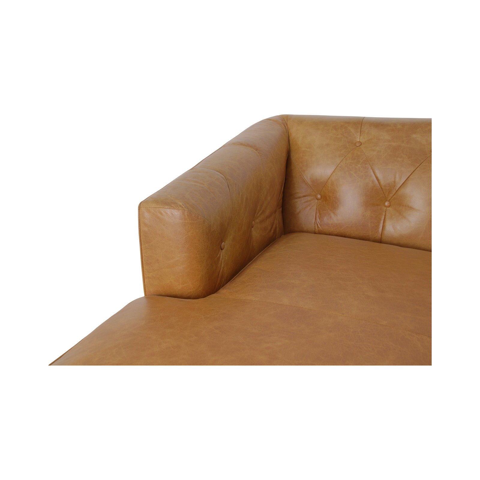 Marica Genuine Leather Chaise Lounge