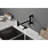 Modern Brass Pot Filler, Matte Black Wall Mounted With Foldable Swing Arm For Easy Cleaning Filler Faucet, Mount Convenient Use-1056448087