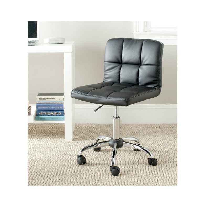 Hammond Task Chair, Black Faux Leather