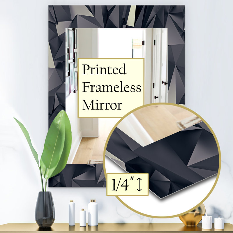 Miroir décoratif stores modern, H 24 po x l 32 po