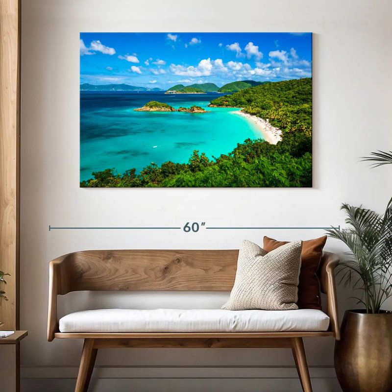 Gillard Trunk Bay Seascape, H 32 po x l 48 po