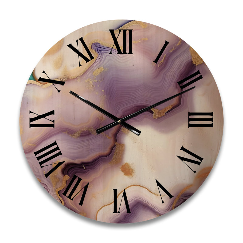 Horloge murale en bois massif Andrejs, Moyenne