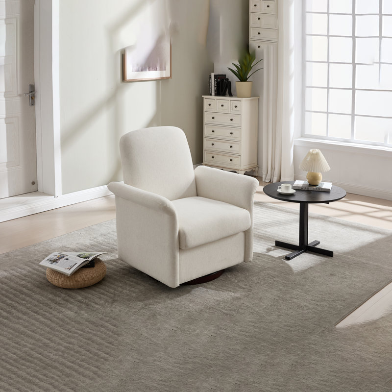 Fauteuil d'appoint 33,36 po, Crème, crème