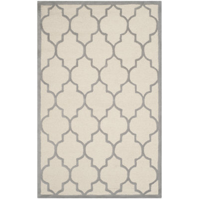 Rotteck Geometric Wool Hand Woven Area Rug