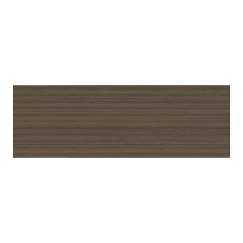 Striara 16 in. x 48 in. Concave Fluted Wood Look Matte Ceramic Wall Tile, Bruna