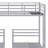 Bunk Bed, Triple Bunk Bed Frame With Built-In Shelf And 2 Side Ladder-645792450