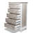 Islamorada - 5 Drawer Chest - Dapple Grey and Blanc Finish