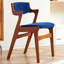 Chaise d'appoint bleue rembourrée (ensemble de 2)-102274563