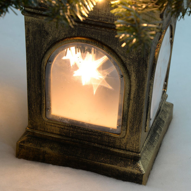 3.94' H Lighted Artificial Pine Christmas Tree