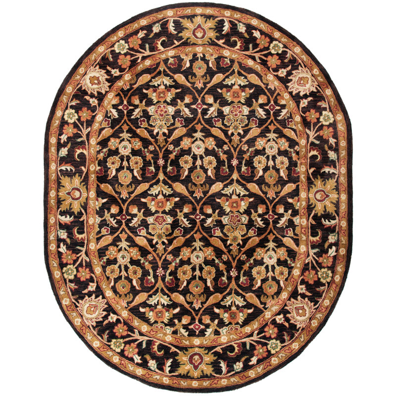 Dunbar Hand Tufted Wool Oriental Rug, Oval 4'6" X 6'6" 