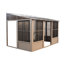Gazebo Penguin Florence 2,4 m x 3,7 m, Solarium mural avec toit en polycarbonate - Sable-20291734